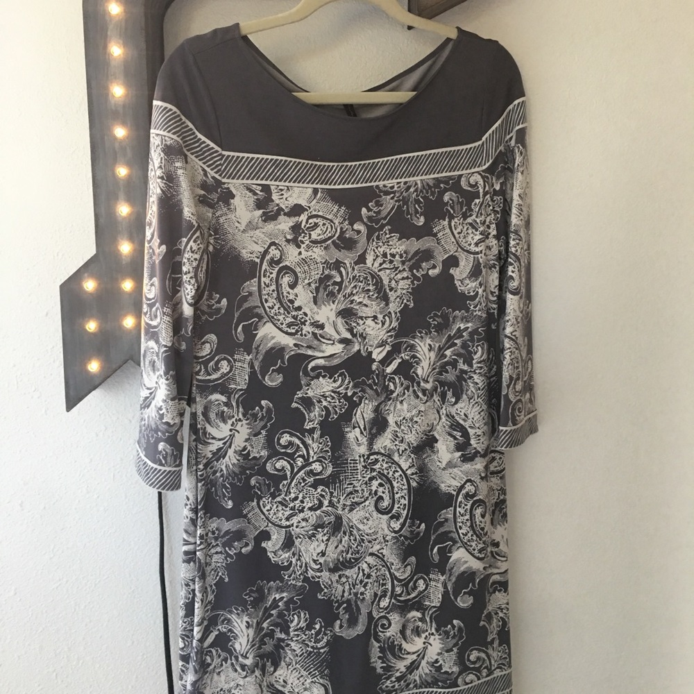 3/4 Sleeve Grey BCBG dress